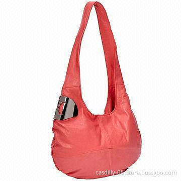 Hobo bag, made of leather